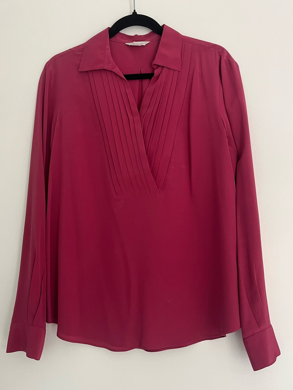 Garnet Hill Silk Blouse in Pink
